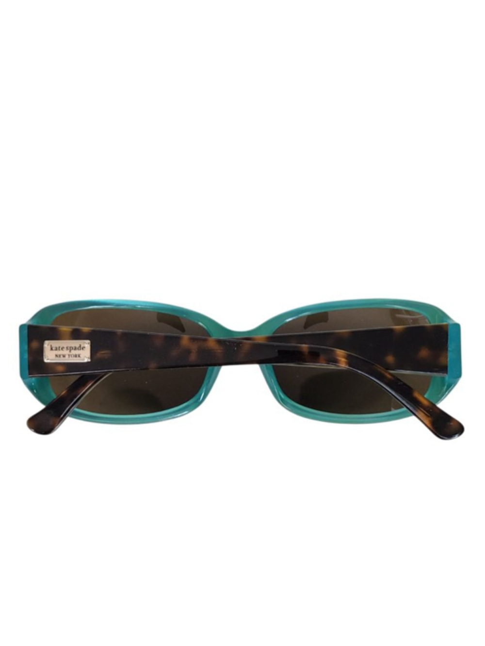 KATE SPADE Paxton Brown & Teal Polarized Tortoise Sunglasses 53 mm 05 - Picture 8 of 10
